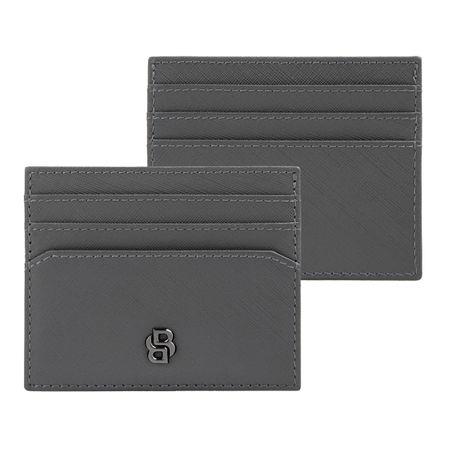 Καρτοθήκη Double B Saffiano Grey Καρτοθήκη Double B Saffiano Grey