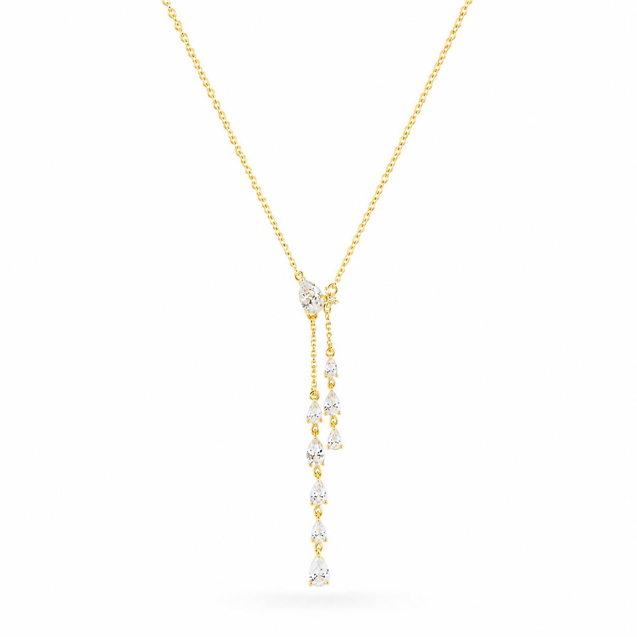 Necklace in Gold-Plated Silver 925 with Zircon 45cm Necklace in Gold-Plated Silver 925 with Zircon 45cm