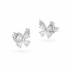 Серебряные серьги Ulysses из серебра 925 пробы с цирконом 1cm