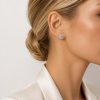 Серебряные серьги Ulysses из серебра 925 пробы с голубым цирконом 1cm Серебряные серьги Ulysses из серебра 925 пробы с голубым цирконом 1cm