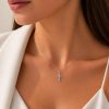 Cross in Silver 925 with Zircon 45cm Cross in Silver 925 with Zircon 45cm