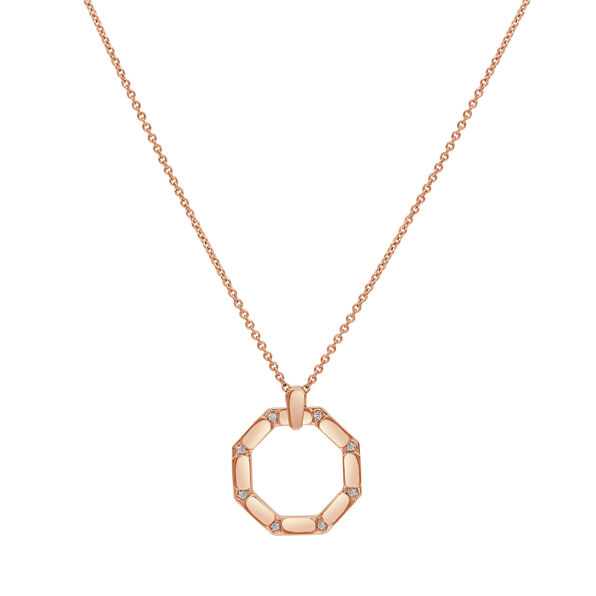 Necklace in 18K Rose Gold with Diamonds Necklace in 18K Rose Gold with Diamonds