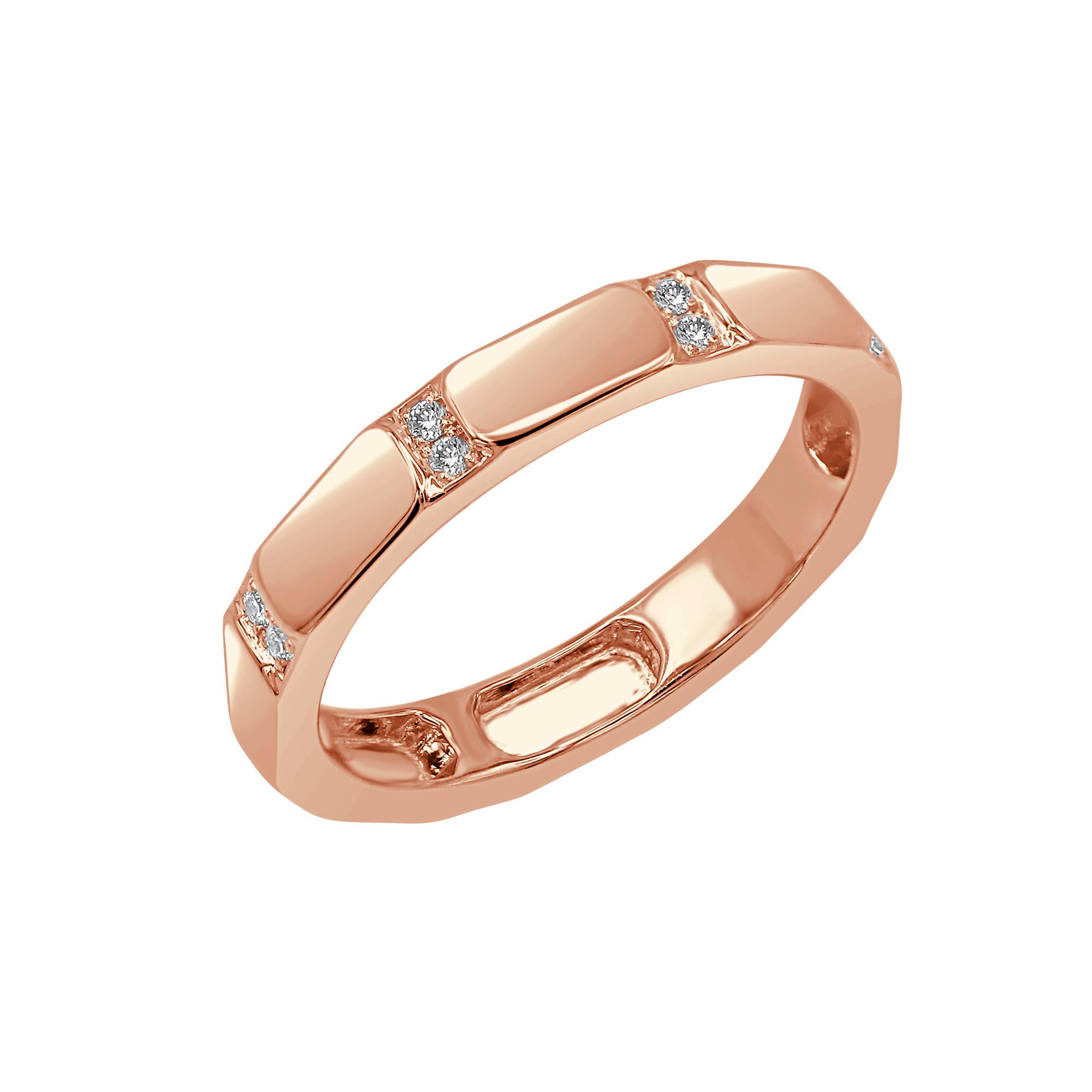 Ring in 18K Rose Gold with Diamonds Ring in 18K Rose Gold with Diamonds
