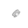 Lumiere Fluted Ring in 18K White Gold with Diamonds Lumiere Fluted Ring in 18K White Gold with Diamonds
