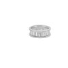 Lumiere Fluted Ring in 18K White Gold with Diamonds Lumiere Fluted Ring in 18K White Gold with Diamonds