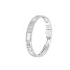 Lumiere Fluted Bracelet in 18K White Gold with Diamonds Lumiere Fluted Bracelet in 18K White Gold with Diamonds