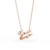 Espira Necklace in 18K Rose Gold with Diamonds Espira Necklace in 18K Rose Gold with Diamonds