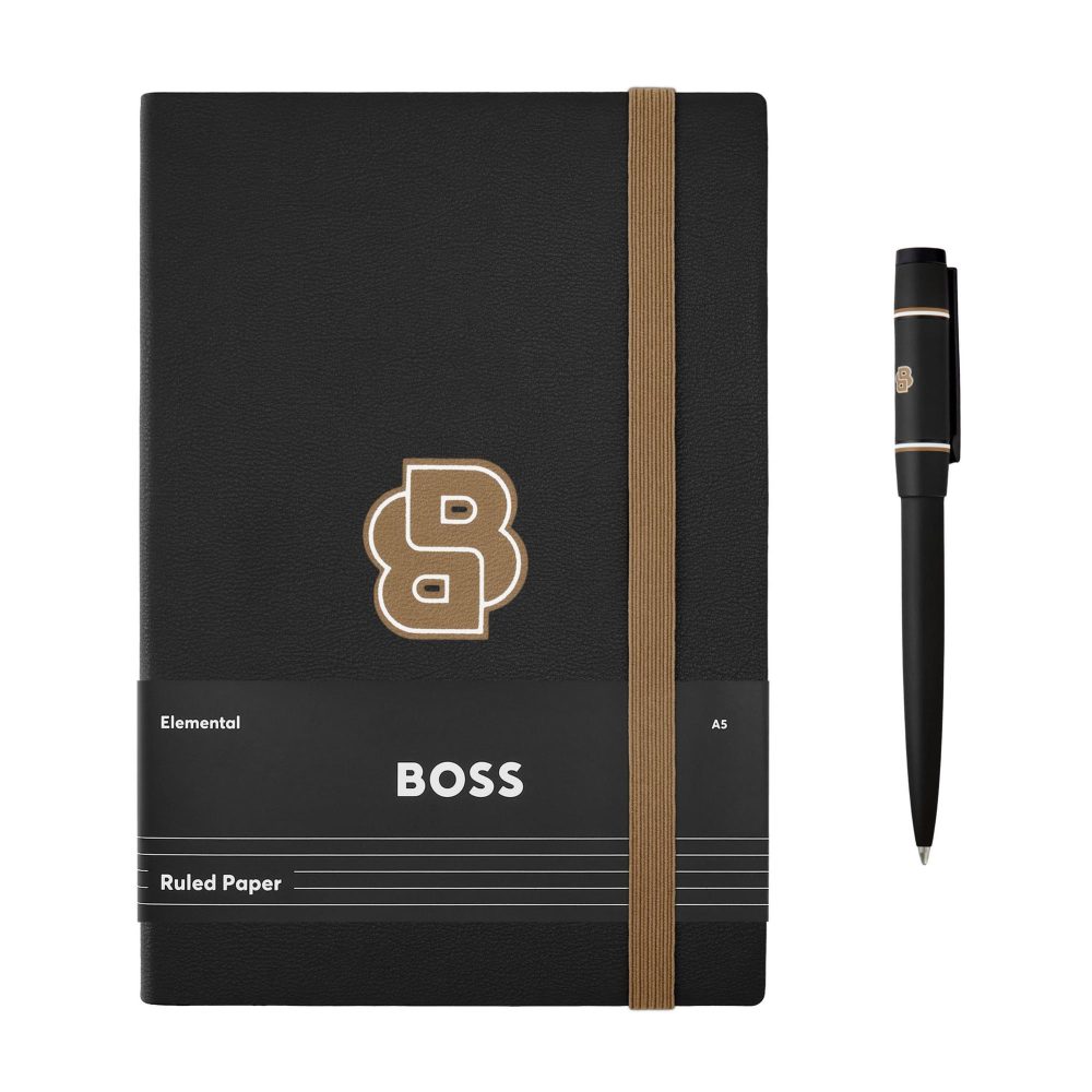 Набор HUGO BOSS Black (Шариковая ручка и блокнот A5)