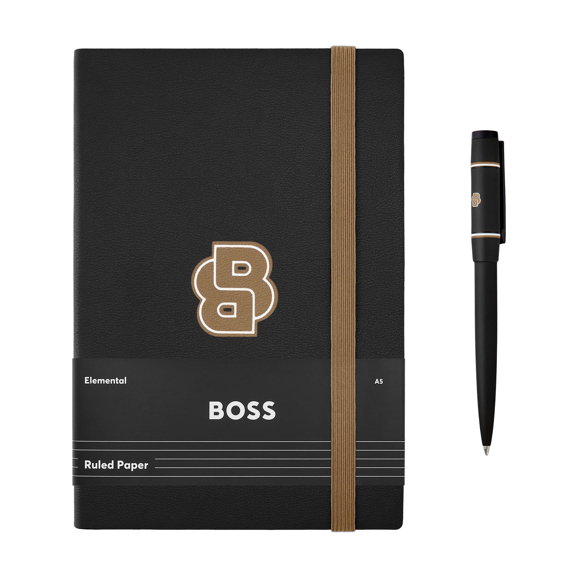 Набор HUGO BOSS Black (Шариковая ручка и блокнот A5) Набор HUGO BOSS Black (Шариковая ручка и блокнот A5)