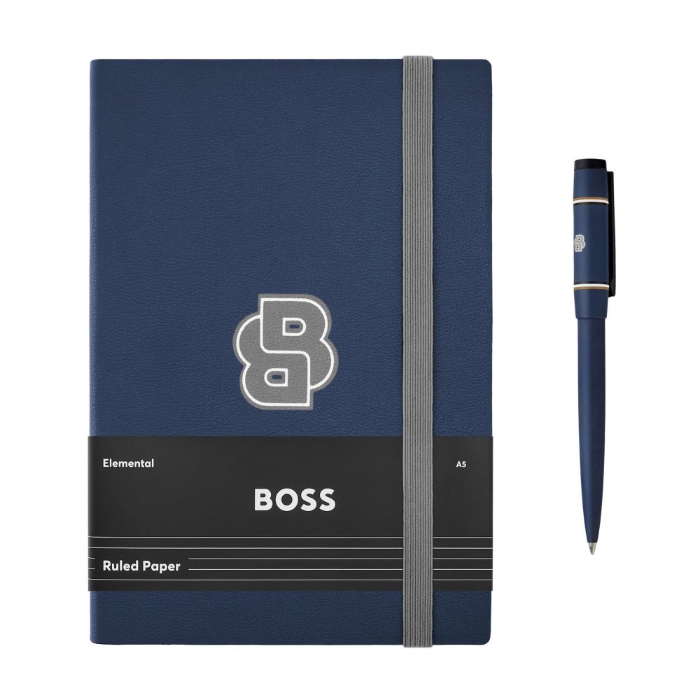 Set HUGO BOSS Navy (ballpoint pen & note pad A5)