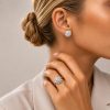 серьги из серебра 925 пробы с белым цирконом 1.5cm серьги из серебра 925 пробы с белым цирконом 1.5cm