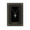 Cross in Rhodium-Plated 925 Sterling Silver and White Zircons Cross in Rhodium-Plated 925 Sterling Silver and White Zircons