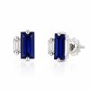 Ulysses Earrings in 18K Rose Gold with Blue Swarovski and Diamonds Ulysses Earrings in 18K Rose Gold with Blue Swarovski and Diamonds