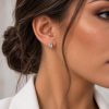 Ulysses Σκουλαρίκια σε 18Κ Ροζ Χρυσό με Aqua Swarovski και Διαμάντια Ulysses Σκουλαρίκια σε 18Κ Ροζ Χρυσό με Aqua Swarovski και Διαμάντια