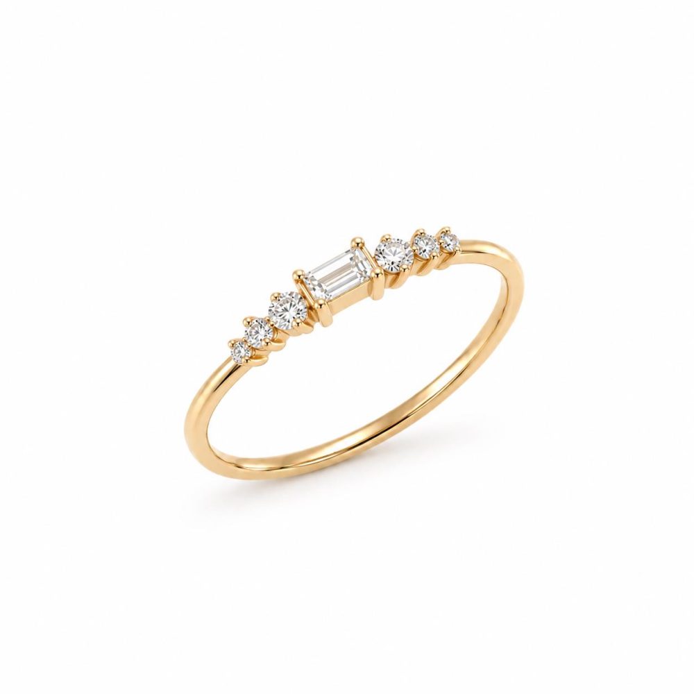 Ulysses Ring in 18K Rose Gold with Diamonds