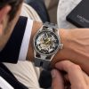 Montecristo Skeleton Movement Three Hands Automatic Skeleton με Αν.Ατσάλι και Τιτάνιο, Καντράν:Σκελετός, Λουράκι:Γκρι Σιλικόνη. Montecristo Skeleton Movement Three Hands Automatic Skeleton με Αν.Ατσάλι και Τιτάνιο, Καντράν:Σκελετός, Λουράκι:Γκρι Σιλικόνη.