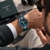 Montecristo 41mm Movement Three Hands Automatic, Καντράν:Πράσινο, Λουράκι:Πετρόλ Δέρμα. Montecristo 41mm Movement Three Hands Automatic, Καντράν:Πράσινο, Λουράκι:Πετρόλ Δέρμα.