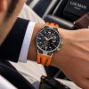 Montecristo 41mm Movement Chrono Quartz, Dial:Sunray Black, Strap:Silicone Orange. Montecristo 41mm Movement Chrono Quartz, Dial:Sunray Black, Strap:Silicone Orange.