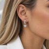 Серьги из серебра 925 с цирконом