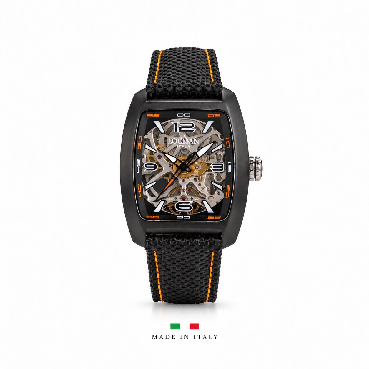 Sport Skeleton 37x46,8mm Pvd Black
Механизм: Швейцарский автоматический, три стрелки
Циферблат: Прозрачный с дефлекторо м
Ремешо