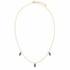Ulysses Necklace in 18K Yellow Gold with Emeralds