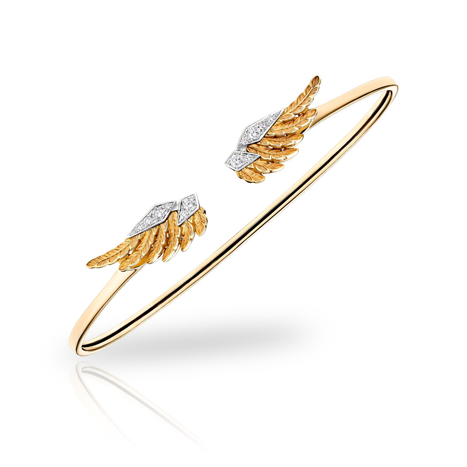 Браслет Libre Flex Из Жёлтого И Белого Золота 18K С Бриллиантами Браслет Libre Flex Из Жёлтого И Белого Золота 18K С Бриллиантами