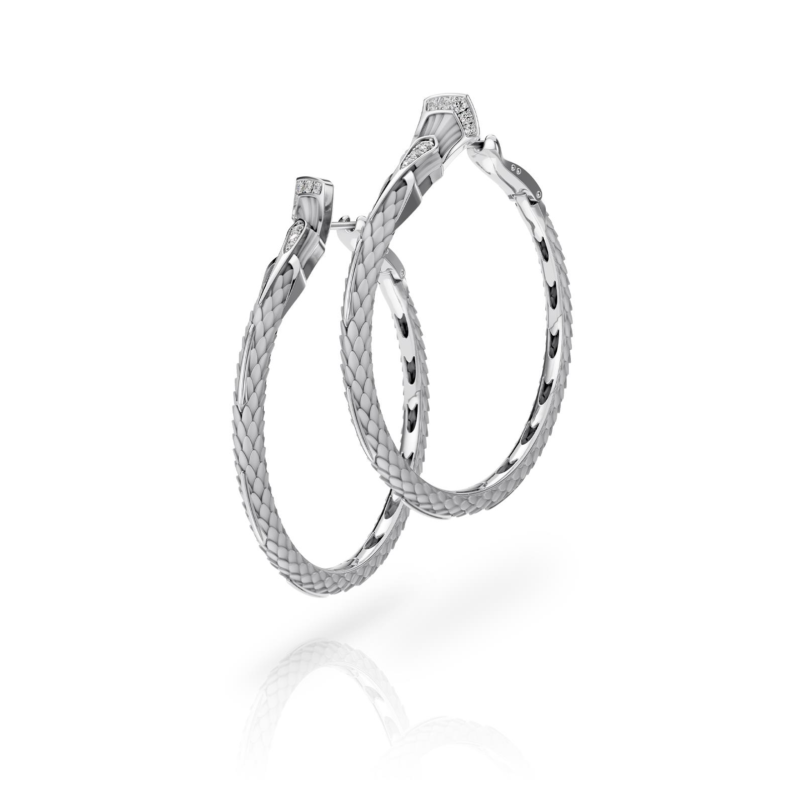 Серьги Lian Из Белого Золота 18K С Бриллиантами Серьги Lian Из Белого Золота 18K С Бриллиантами