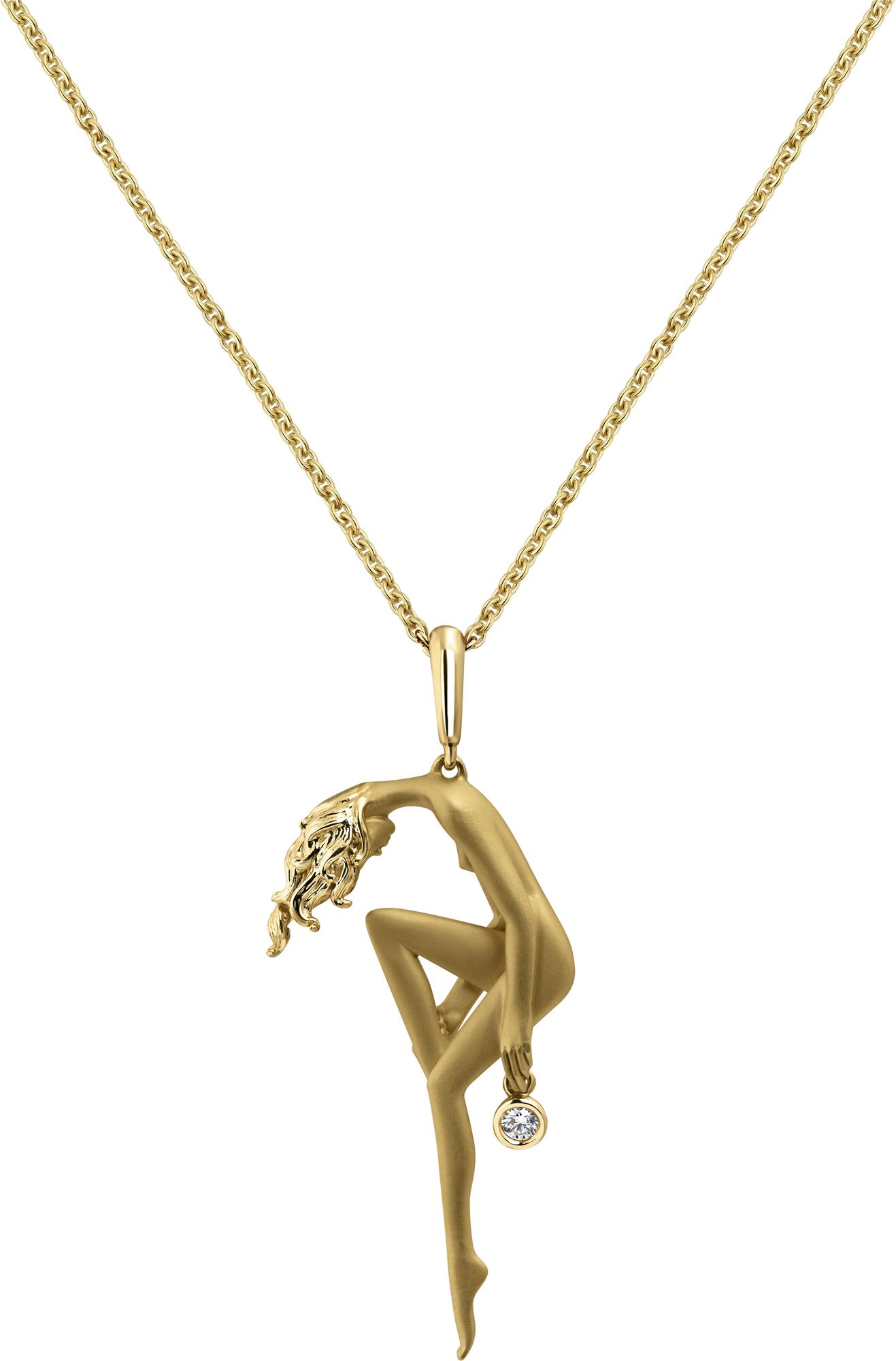 Мини-подвеска Eden Woman из жёлтого золота 18 карат с бриллиантом Мини-подвеска Eden Woman из жёлтого золота 18 карат с бриллиантом
