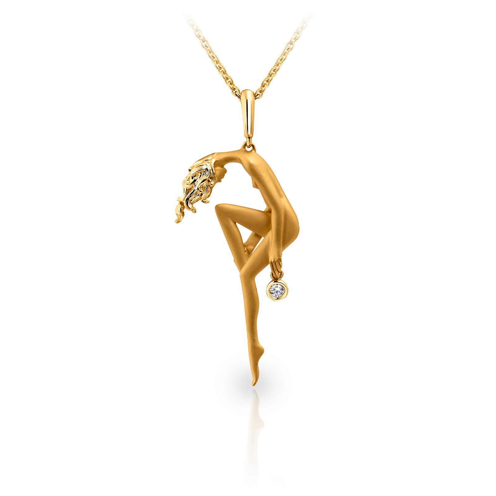 Подвеска Eden Woman из жёлтого золота 18 карат с бриллиантами Подвеска Eden Woman из жёлтого золота 18 карат с бриллиантами