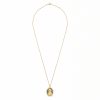 Medal Pendant "Saint Paisios" in Sterling Silver 925 with 14K Gold Plating, Zircons, Mother of Pearl and Chain in Silver Medal Pendant "Saint Paisios" in Sterling Silver 925 with 14K Gold Plating, Zircons, Mother of Pearl and Chain in Silver
