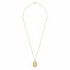 Medal Pendant "Saint Paisios" in Sterling Silver 925 with 14K Gold Plating, Black Enamel and Chain in Gold-Plated Sterling Silve Medal Pendant "Saint Paisios" in Sterling Silver 925 with 14K Gold Plating, Black Enamel and Chain in Gold-Plated Sterling Silve