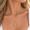 Medal Pendant Saint Paisios in 925 Sterling Silver with 14K Gold Plating, Burgundy Enamel and Gold-Plated 925 Sterling Silver Medal Pendant Saint Paisios in 925 Sterling Silver with 14K Gold Plating, Burgundy Enamel and Gold-Plated 925 Sterling Silver