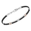 Bracelet in Stainless Steel with Black PVD and Natural Diamond Bracelet in Stainless Steel with Black PVD and Natural Diamond