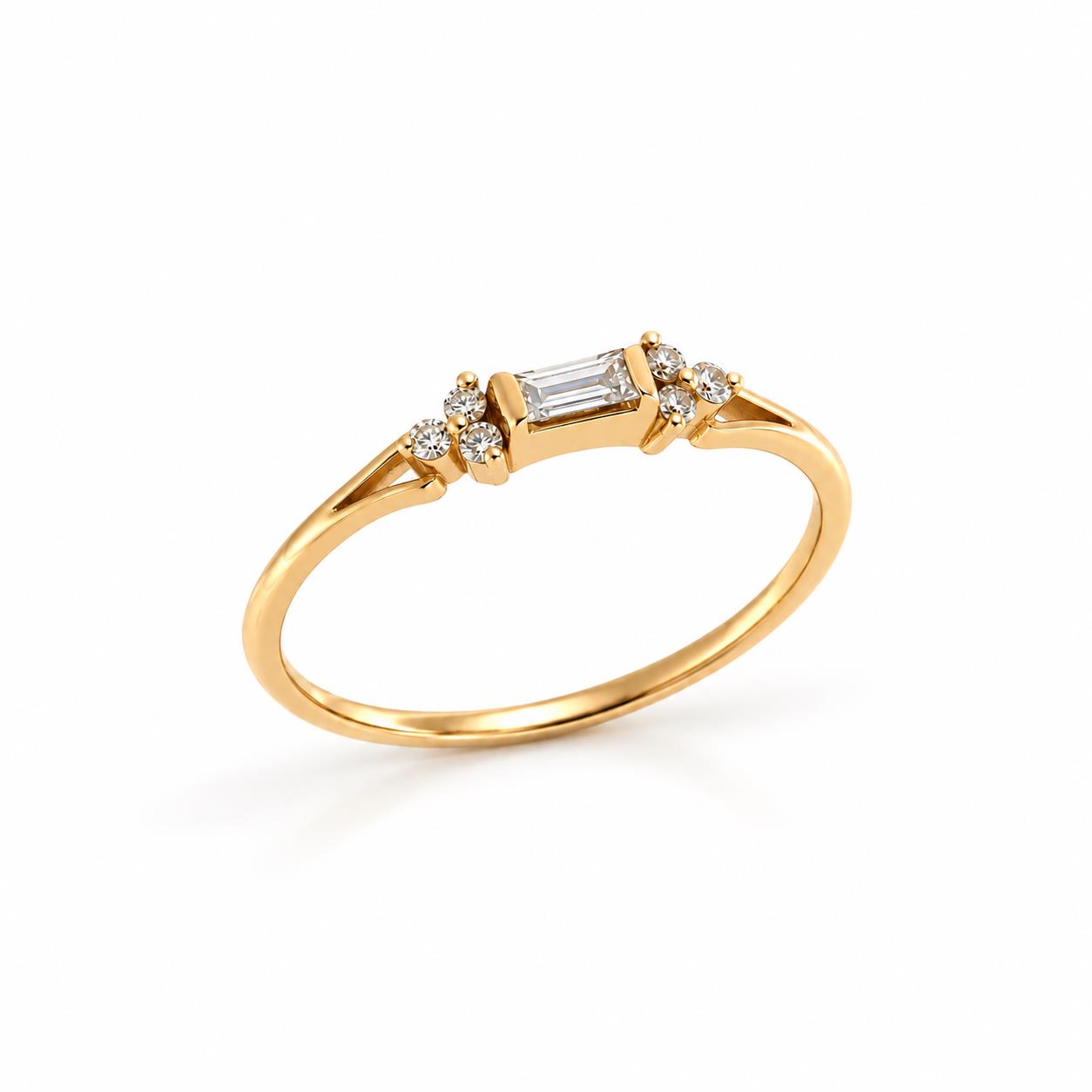 Ulysses Ring in 18K Rose Gold with Diamonds