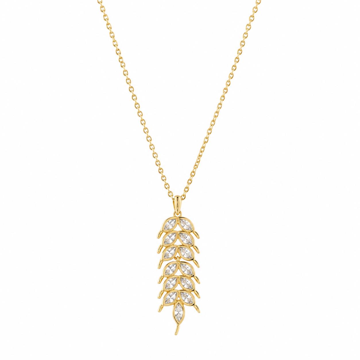 Necklace in Gold Plated Silver 925 with Zircon 45cm