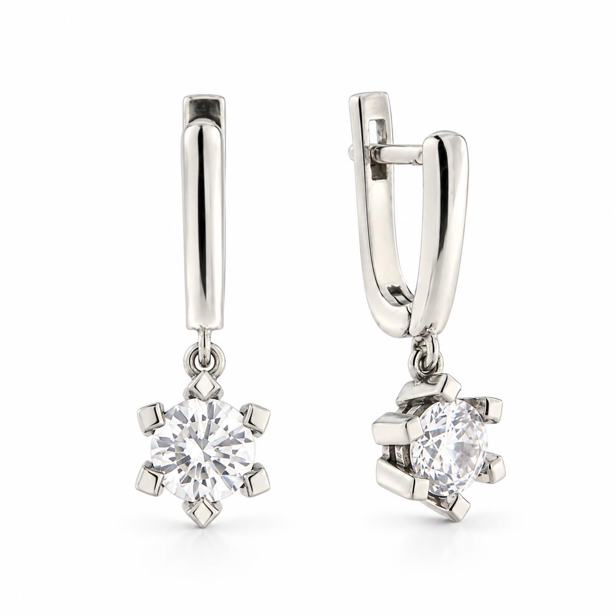 Earrings in Silver 925 with Zircon