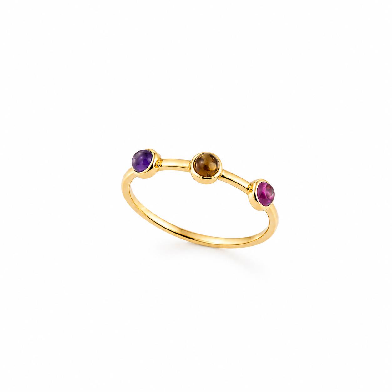 Ulysses 14K Yellow Gold Ring with Amethyst and Citrine